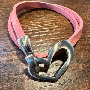 Handmade Boho Hippie Leather Heart Love Double Wrap Bracelet, Gift Box‎